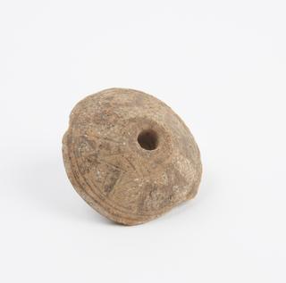 Spindle whorl, stone, cone shaped, central hole