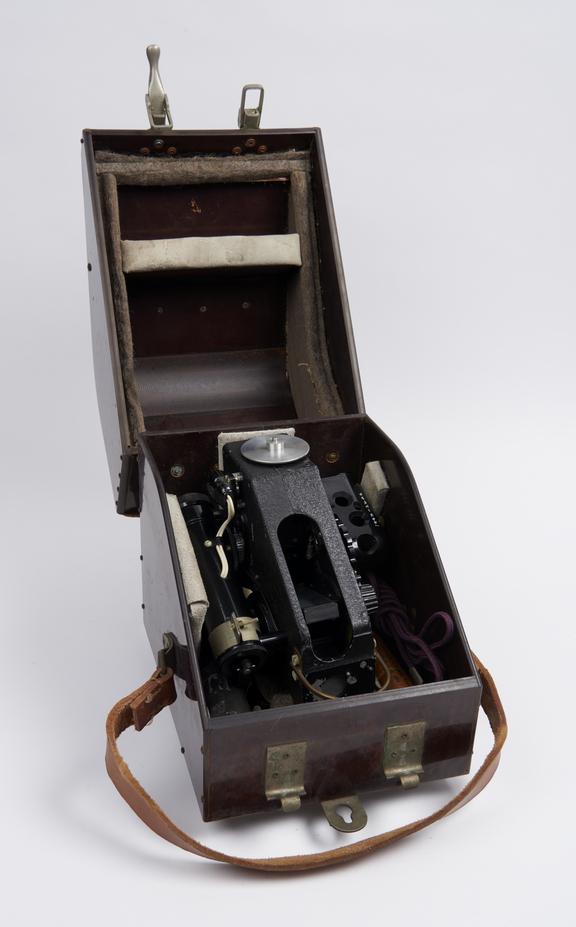 Bubble sextant probably made by Henry Hughes and Son Ltd