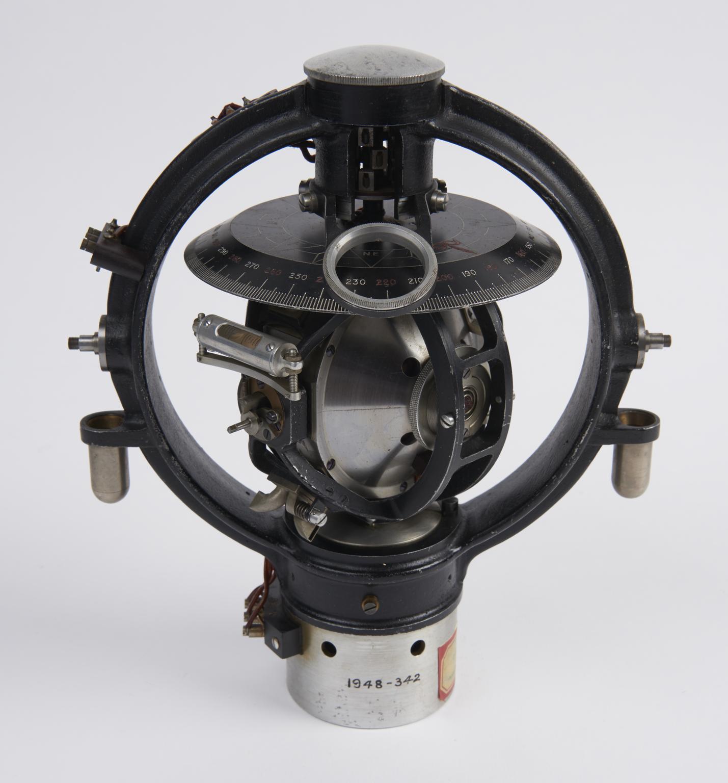 One of two aircraft gyro compasses - experimental