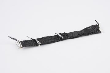2 Pieces of all Carbon Square Weave Tape, Black.