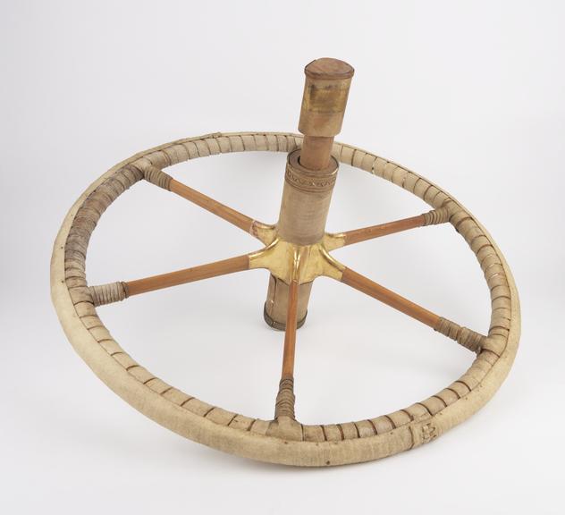 Ancient Egyptian chariot wheel, model