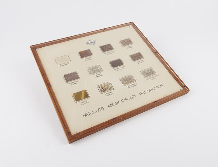 Mullard Microcircuit production example board showing the