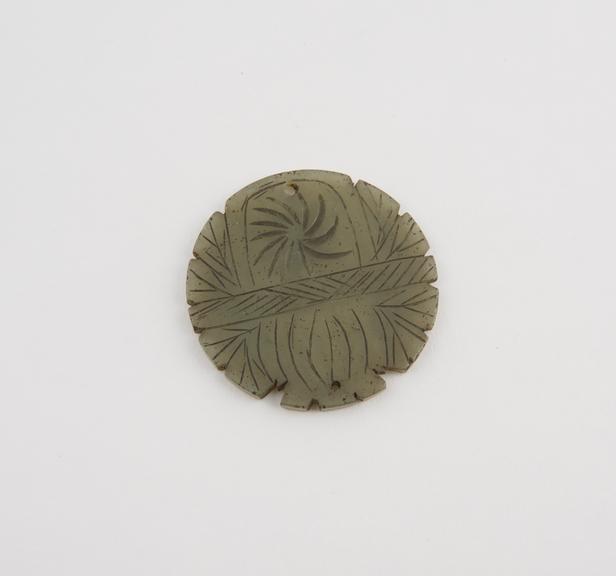 Jade amulet, disc, Chinese