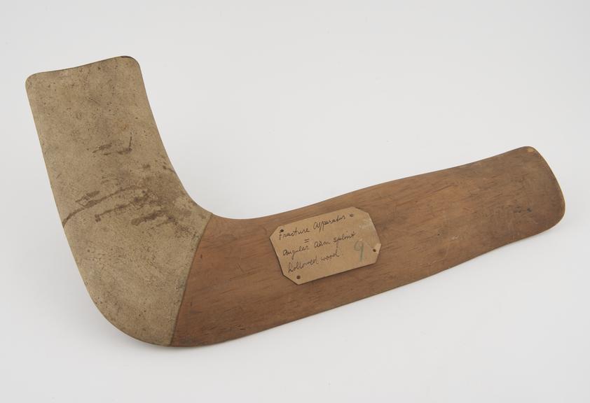 Splint, for right arm, wood, probably British, 1880-1920