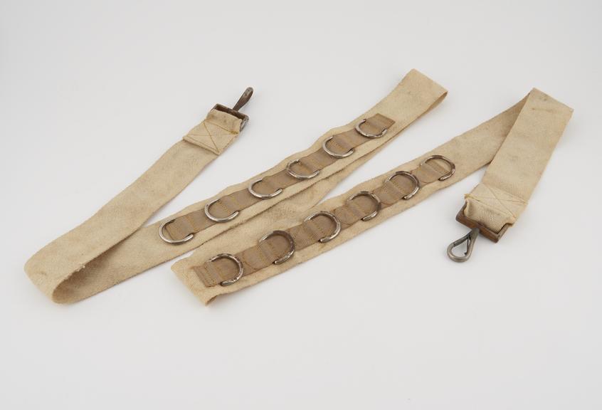 Adjustable sling with double loop, canvas and metal, British(?)