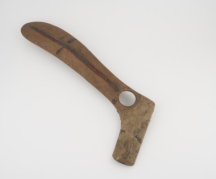 Wooden splint for leg, 1850-1930