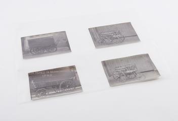 Four copy prints depicting early 20th century commercial vehicles