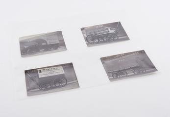 Four copy prints depicting early 20th century commercial vehicles