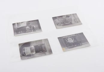 Four copy prints depicting early 20th century commercial vehicles