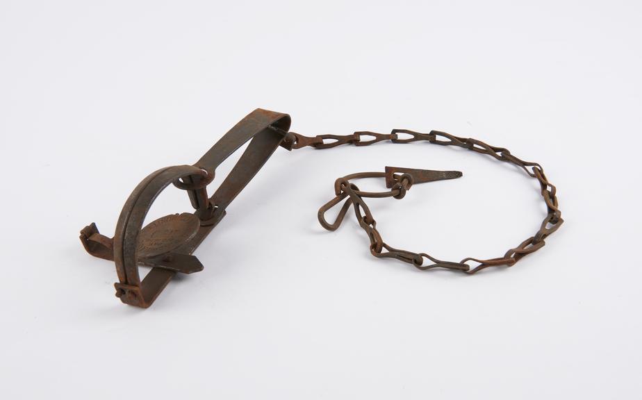 Toothed trap, size 0, patented 1902, by S Newhouse of NY