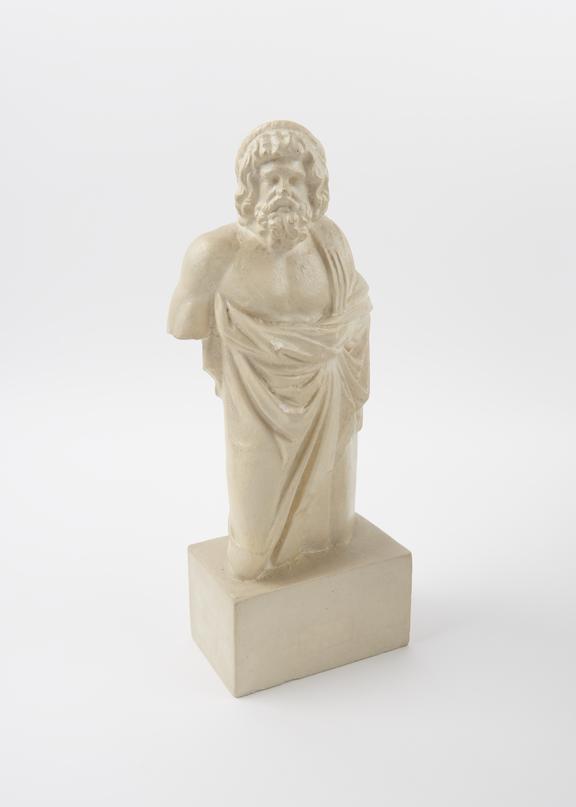 Plaster replica of a Greek statue, depicts Asklepios