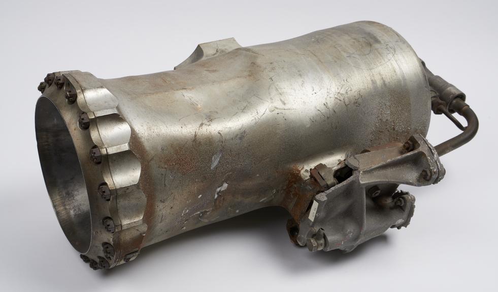 Gamma motor recovered from a Black Knight rocket flight from