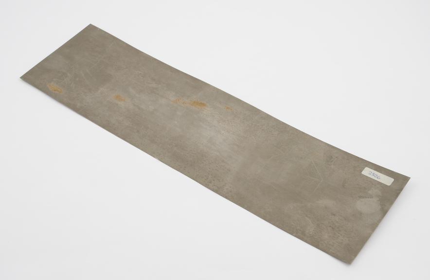 Rolled sheet of nickel, communicated by W.W