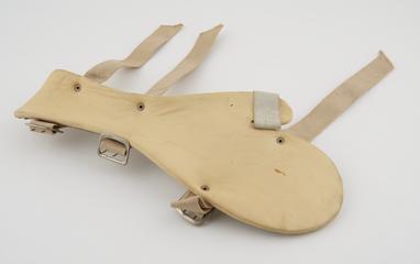Aluminium and leather hand splint, 1960