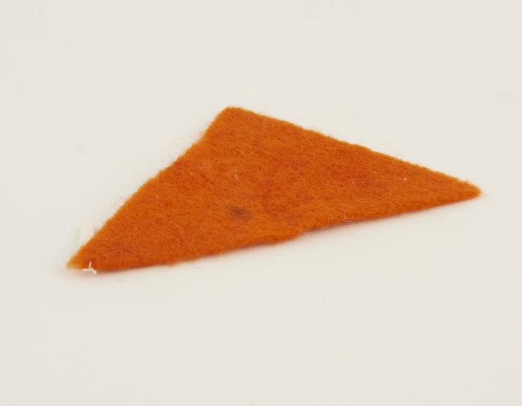 Orange felt triangle