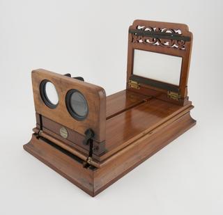 Combined folding stereoscopic viewer and magnifier