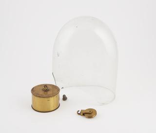 Key, weight and glass covere from Hipp chronoscope