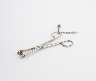 Tongue forceps, for use with Esmarch mask