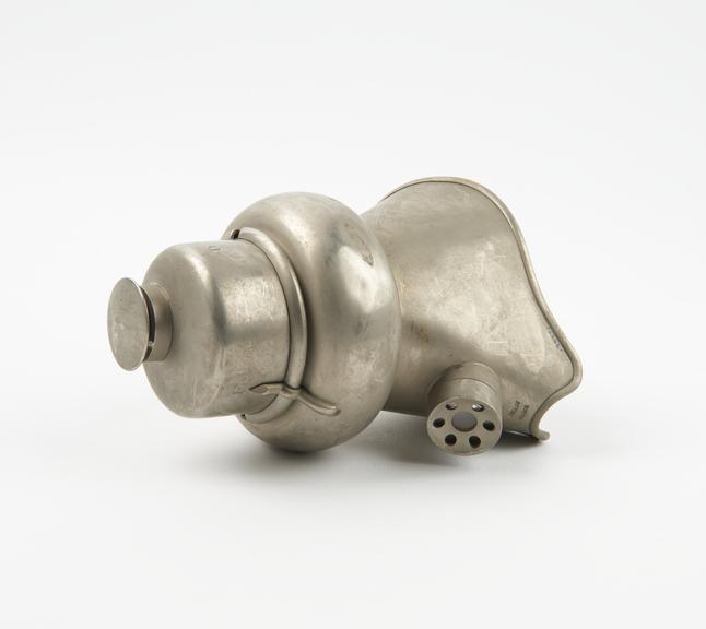 Tuffier's chloroform inhaler, nickel plated brass, by Collin