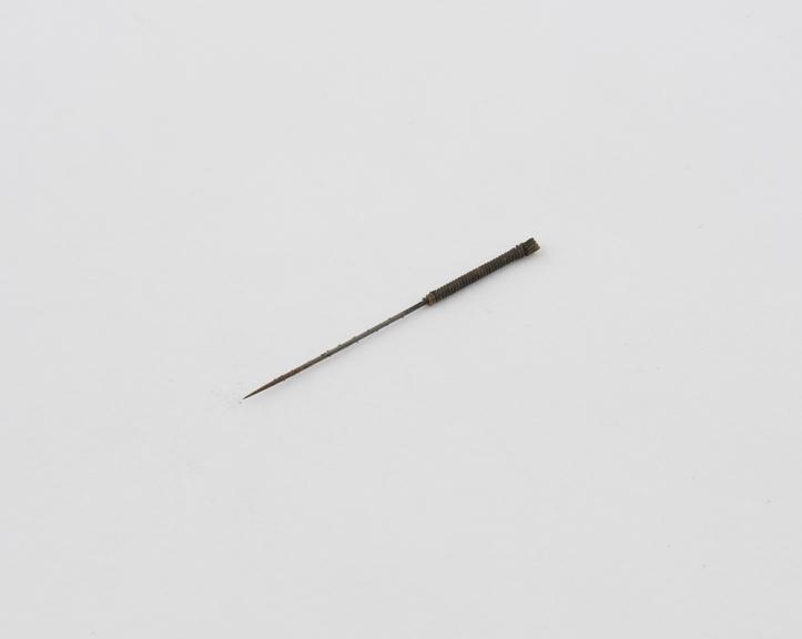 Acupuncture needle, steel and brass, Chinese