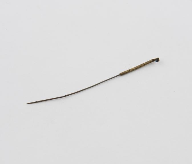 Acupuncture needle, steel and brass, Chinese