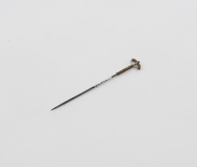 Acupuncture needle, steel and brass, Chinese