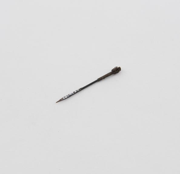 Acupuncture needle, steel and brass, Chinese