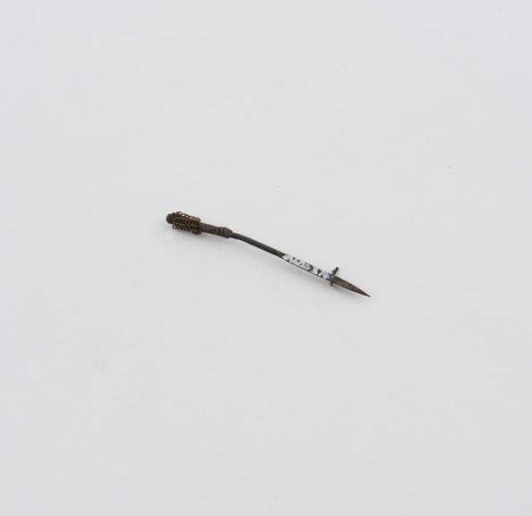 Acupuncture needle, steel and brass, Chinese