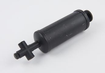 Pump, with cross-piece pipe at its base, from Andre Telecontrol shock absorber