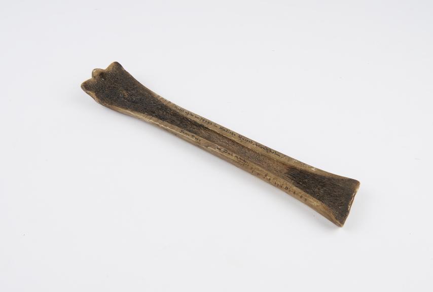 Copy (in bone) of early bone ice-skate