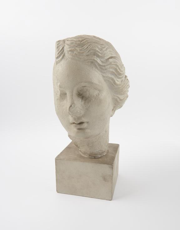 Plaster copy of Greek marble head of Hygeia found at Amorgon