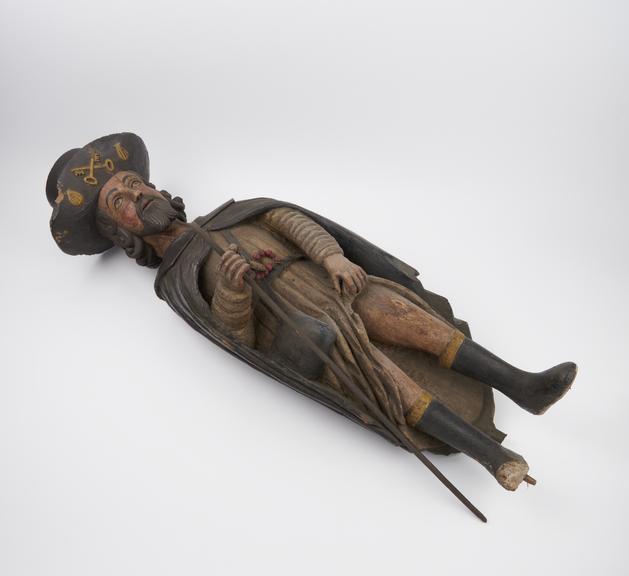 Wooden statue of Saint Rock, invoked against plague