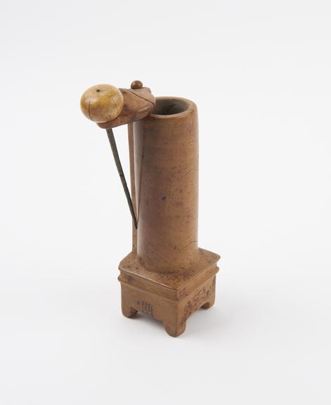 Egyptian kohl box with kohl stick for holding cosmetic powder