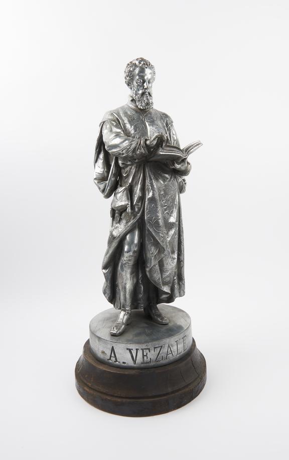 Spelter statue depicting Vesalius