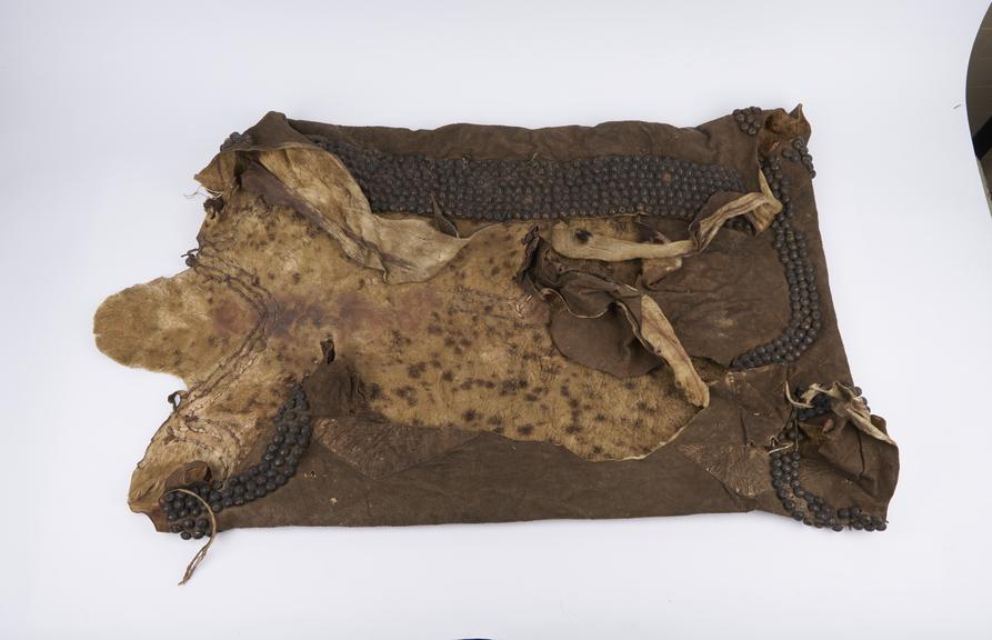 Hyena skin cloak worn by medicine man