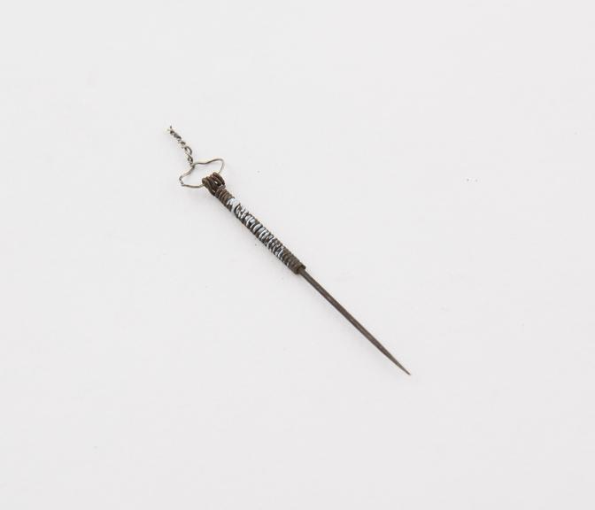 Acupuncture needle, steel and brass, Chinese