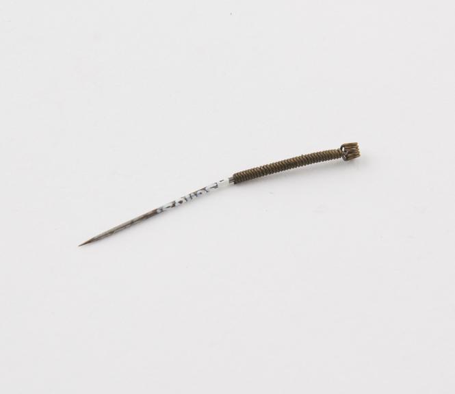 Acupuncture needle, steel and brass, Chinese