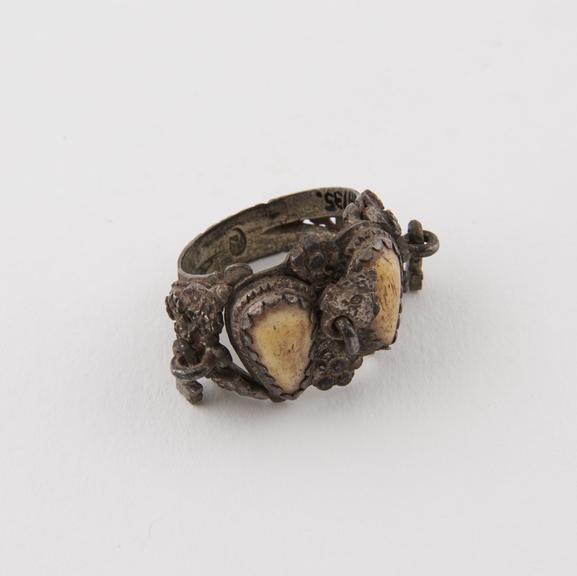 Metal finger ring, worn as a protective hunting charm