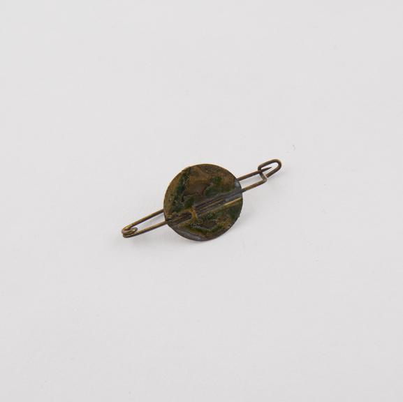 Bloodstone amuletic brooch