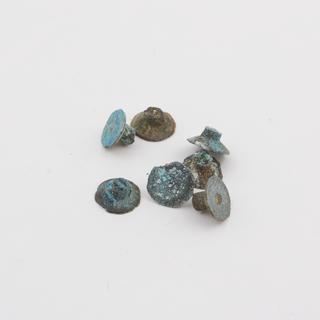 Defective nails from H.M.S. "Flying Fish," with sheathing