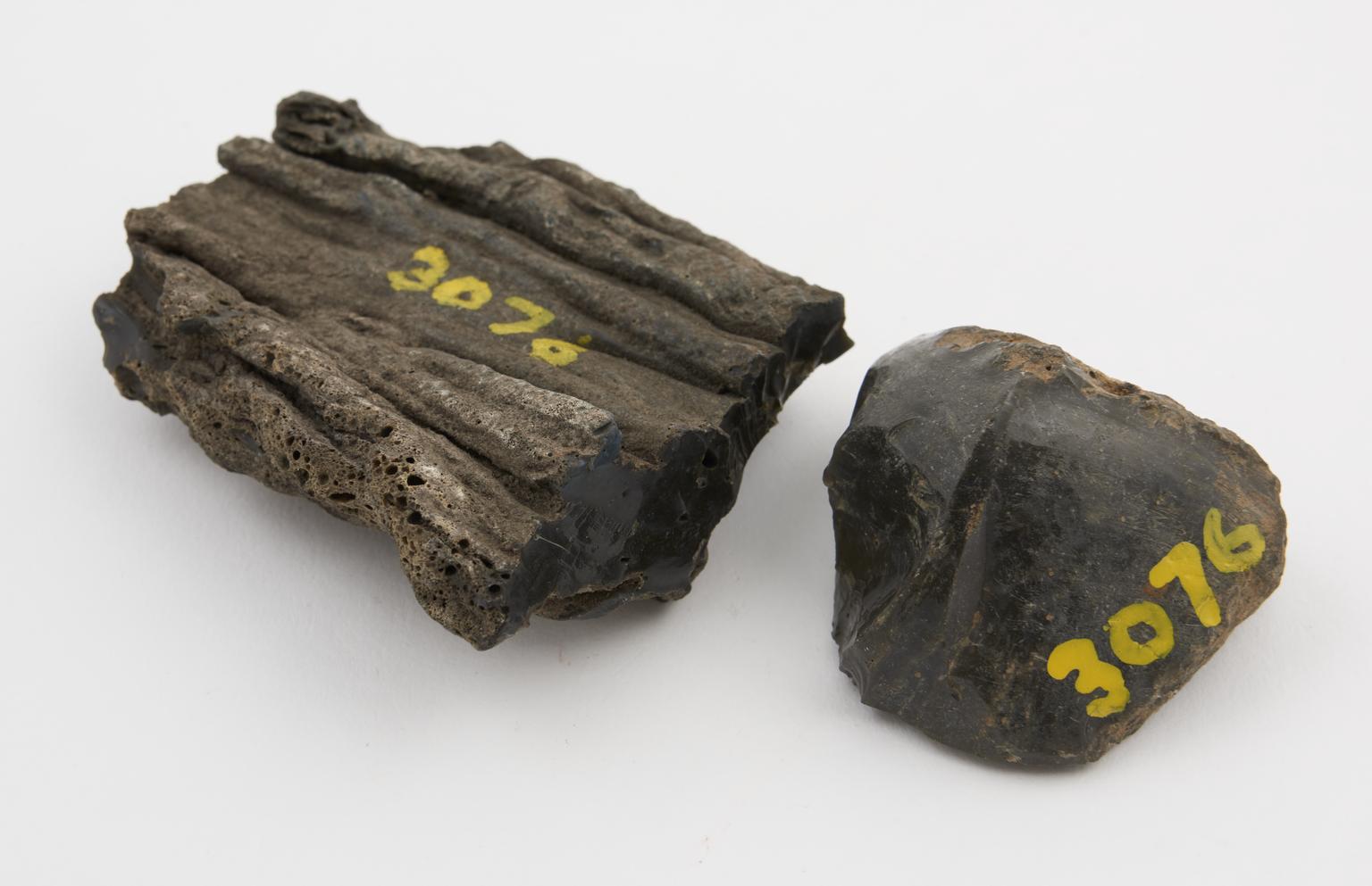 Medieval blast furnace slags from near Uckfield, Sussex