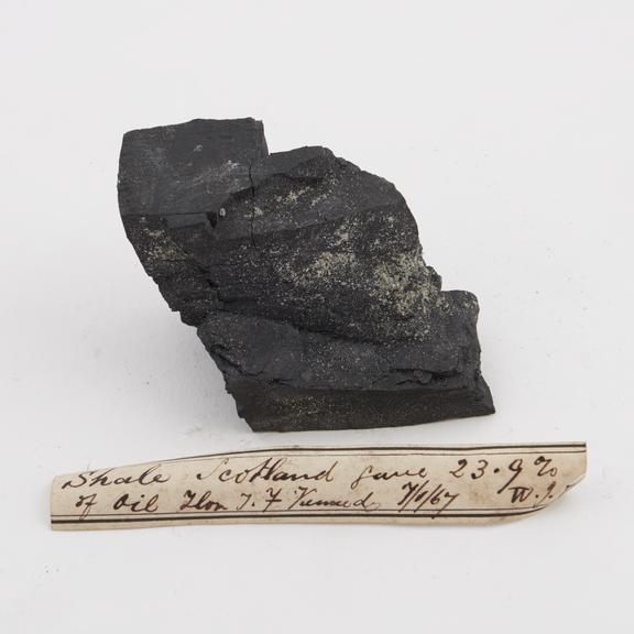 A black compact oil shale from Scottish coalfields