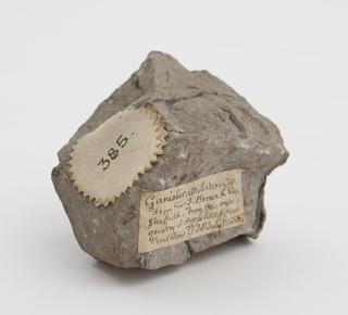 Ganister used for furnace bottoms. From Hazlehead