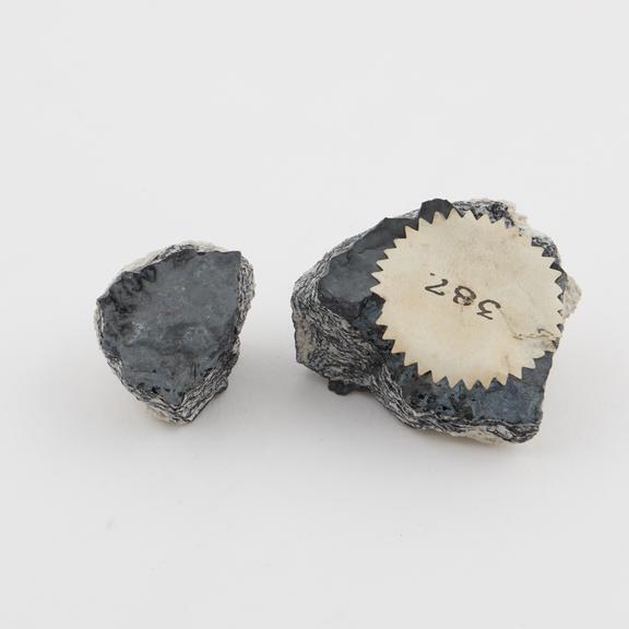 Specimen showing the action of silicate of iron upon a Cornish
