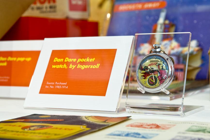 Montre De Poche Vintage Ingersoll Dan Dare Années 1950 - Mécanique - Boîtier Nickelé - État Quasi Neuf