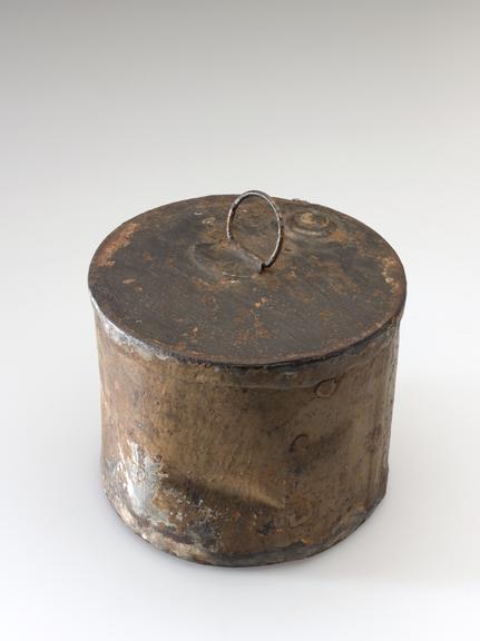 'World's oldest tin', empty roast veal tin, 1823