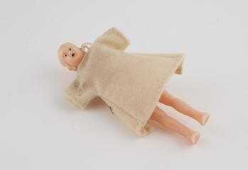 Plastic infant doll and bedding