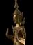 Statue of Buddha, canopy missing, metal, Thai, 19th century