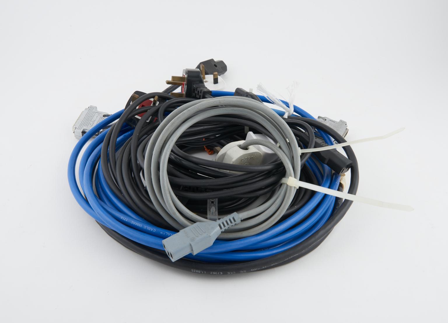 Five mains connection cables | Science Museum Group Collection