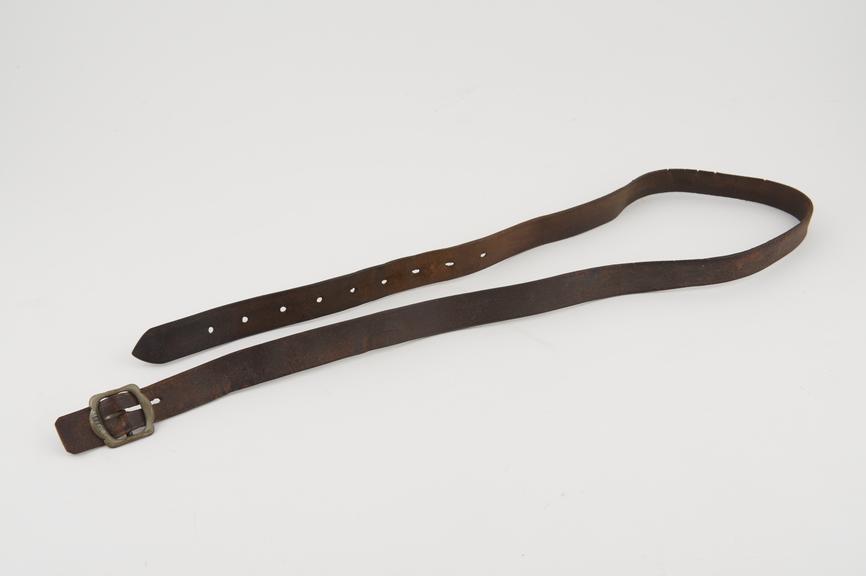 Leather belt, probably for orthopaedic use, probably English